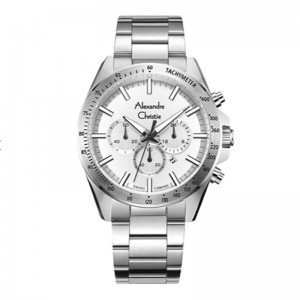 Alexandre Christie AC 6667 Silver White Steel MCBSSSL